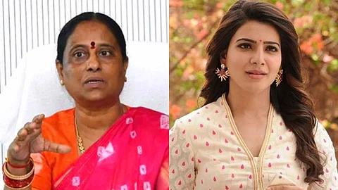 அமைச்சர் கொண்டா சுரேகா, நடிகை சமந்தா.