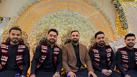 ரஷீத் கானின் திருமண விழாவில் கலந்து கொண்ட ஆப்கனிஸ்தான் கிரிக்கெட் வீரர்கள்.