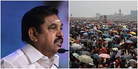 விமானப் படையின் சாகச நிகழ்ச்சி கூட்ட நெரிசலால் 5 பேர் உயிரிழந்தற்கு வேதனை தெரிவித்துள்ள எதிர்க்கட்சி தலைவர் எடப்பாடி கே.பழனிசாமி .