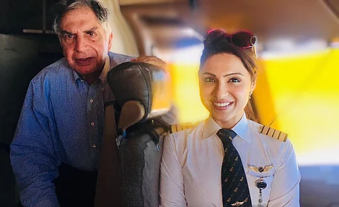 ratan tata with captain zoya