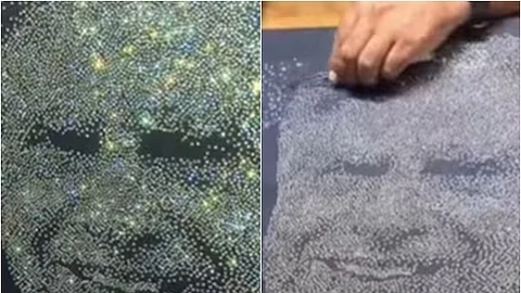 வைரக் கற்களில் ரத்தன் டாடா முகம்