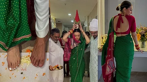 புதிய வீட்டுக்கு குடியேறிய ஹன்சிகா.