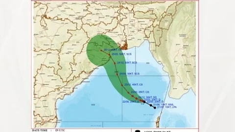 வடமேற்கு நோக்கி நகரும் ஆழ்ந்த காற்றழுத்தத் தாழ்வு மண்டலம்