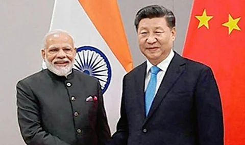 PM Modi with China President Xi Jinping