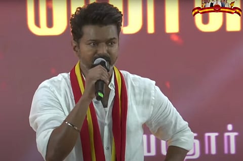 தவெக தலைவர் விஜய்
