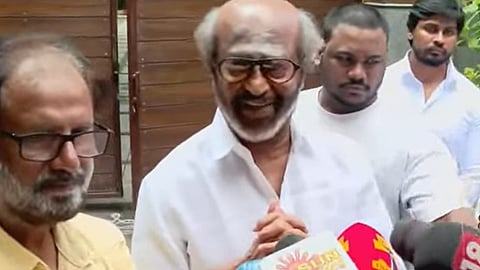 செய்தியாளர்கள் சந்திப்பில் ரஜினிகாந்த்