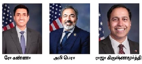 அமெரிக்க பிரதிநிதிகள் சபை தோ்தலில் வெற்றிபெற்ற 6 இந்திய வம்சாவளியினா்