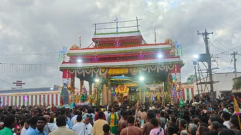 திருப்போரூர் கந்தசாமி கோயிலில் கந்த சஷ்டி விழாவின் சூரசம்ஹார நிகழ்ச்சி