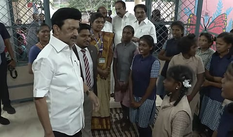 அரசு காப்பகத்தில் முதல்வர் ஸ்டாலின் ஆய்வு.