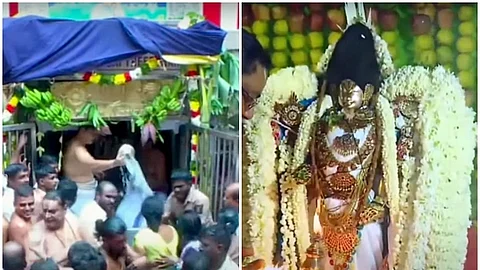 அழகா் கோவில் பெருமாளுக்கு தைலக்காப்பு உற்சவம்!