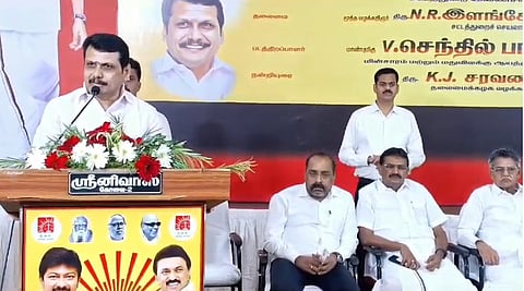தமிழக மின்சாரம் மற்றும் மதுவிலக்கு, ஆயத்தீர்வைத்துறை அமைச்சர் செந்தில்பாலாஜி