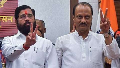 ஏக்நாத் ஷிண்டே, அஜித் பவார்