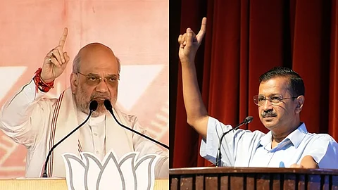 அமித் ஷா - அரவிந்த் கேஜரிவால்
