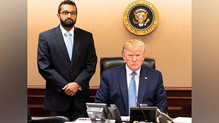 டிரம்ப்புடன் காஷ் படேல்.