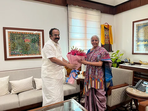 மத்திய நிதியமைச்சருடன் அமைச்சர் தங்கம் தென்னரசு சந்திப்பு!