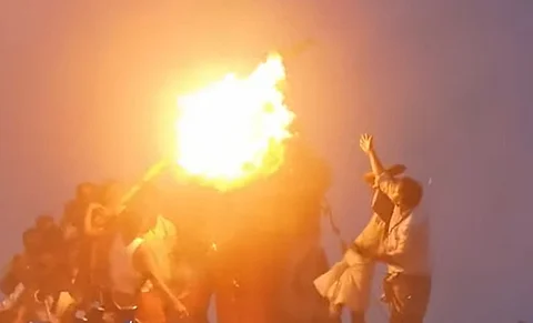 திருவண்ணாமலை மகா தீபக் காட்சி.