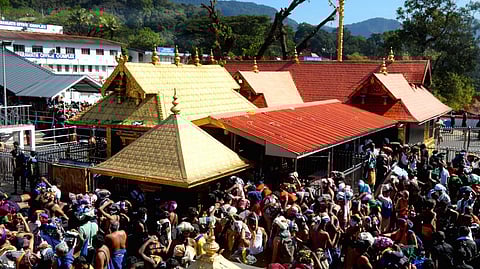 சபரிமலை ஐயப்பன் கோயில்.