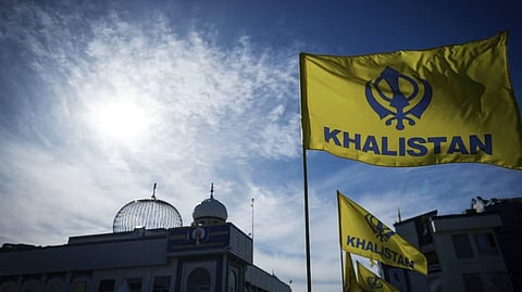 காலிஸ்தான் கொடி (கோப்புப் படம்)