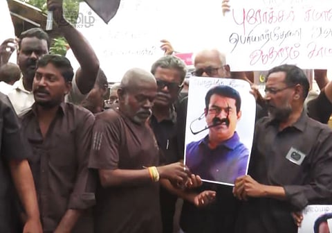 பெரியார் பற்றி சர்ச்சை பேச்சு: சீமான் வீட்டை முற்றுகையிட்ட தபெதிகவினர் கைது!