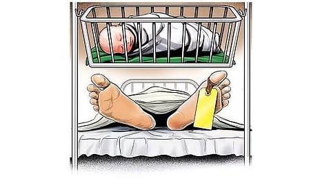 சுயமாக பிரசவம் பார்த்த பெண்ணும் பிறந்த குழந்தையும் பலி!