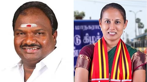 திமுக வேட்பாளா் வி.சி.சந்திரகுமாா் |நாம் தமிழா் கட்சியின் வேட்பாளா் சீதாலட்சுமி
