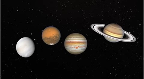 வானில் ஒரே நேர்க்கோட்டில் ஏழு கோள்கள்.. அபூர்வ அணிவகுப்பு தொடங்கியது!