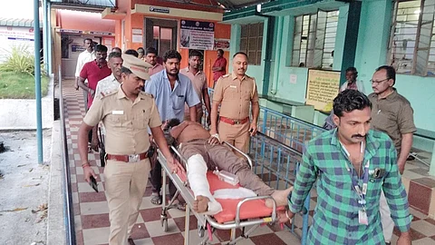 போலீஸாரிடமிருந்து தப்பியோட முயன்ற ஒருவருக்கு கால் முறிவு