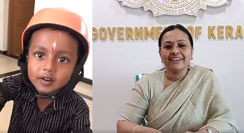 சிறுவன் ஷங்கு | அமைச்சர் வீணா ஜார்ஜ்