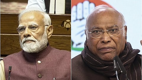 பிரதமர் நரேந்திர மோடி / மல்லிகர்ஜுன கார்கே
