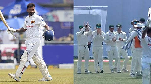 இலங்கை வீரரின் கடைசி போட்டிக்கு மரியாதை செலுத்திய ஆஸி. அணி.