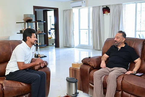 கமல்ஹாசனுடன் உதயநிதி சந்திப்பு!