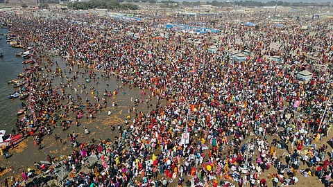 மகா கும்பமேளாவில் திரண்டுள்ள பக்தர்கள் கூட்டம்