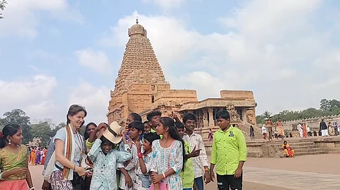 தஞ்சை பெரிய கோயில்.