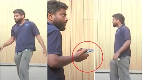 தவெக தலைவர் விஜய் வீட்டில் காலணி வீசிய மர்ம நபர்..