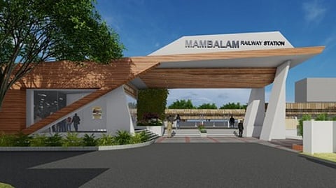 மறுசீரமைக்கப்படும் மாம்பலம் ரயில் நிலையத்தின் மாதிரி தோற்றம்.