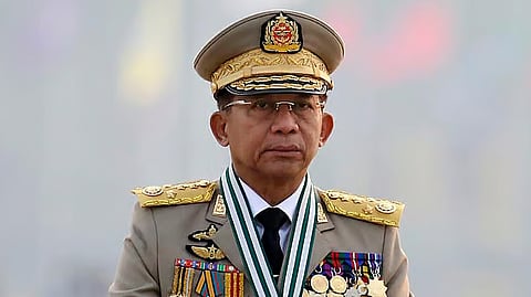 மியான்மர் ராணுவ அரசின் தலைவர் மின் அவுங் ஹ்லைங்.