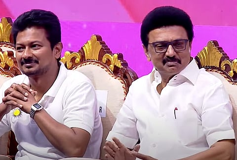 முதல்வர் மு.க.ஸ்டாலின்-துமை முதல்வர் உதயநிதி ஸ்டாலின்