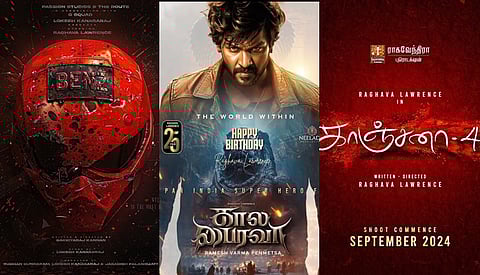 ராகவா லாரன்ஸ் நடிக்கும் காஞ்சனா 4, பென்ஸ், கால பைரவா.