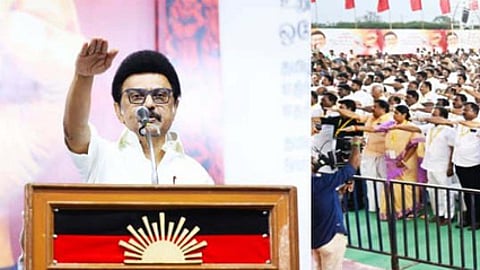 ஹிந்தியை வளா்க்கவே தேசிய கல்விக் கொள்கை: முதல்வா் ஸ்டாலின்