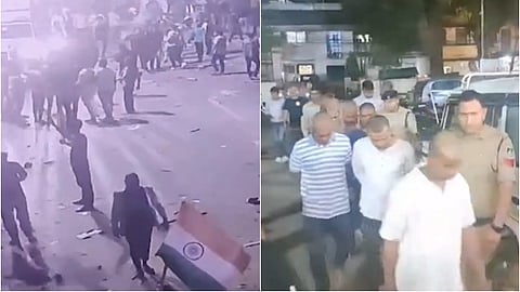 வன்முறையில் ஈடுபட்டவர்களின் சிசிடிவி விடியோ | காவல்துறையால் மொட்டையடிக்கப்பட்டவர்கள்