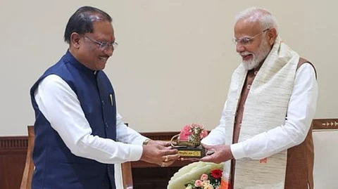 சத்தீஸ்கர் முதல்வர் - பிரதமர் மோடி