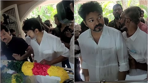நடிகர் மனோஜ் உடலுக்கு விஜய் நேரில் அஞ்சலி..