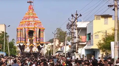 திருவானைக்கா கோவிலில் பங்குனி திருத்தேரோட்டம்!