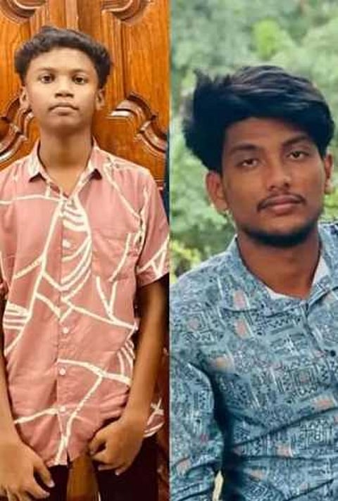 விபத்தில் உயிரிழந்த முகமது பாரிஸ், முகமது தெளபிக்.