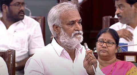 சட்டப்பேரவையில் அமைச்சர் சேகர்பாபு.