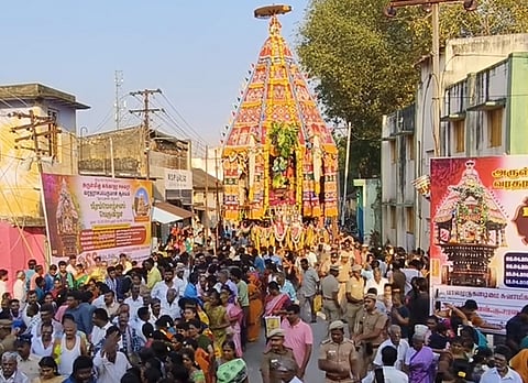 கங்காதர ஈஸ்வர கோயிலில் தேரோட்டத் திருவிழா!