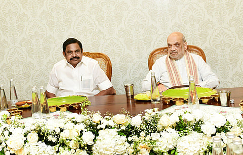 இபிஎஸ் இல்லத்தில் அமித் ஷா.