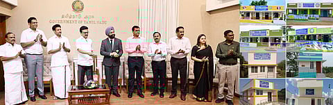 பள்ளிக்கல்வித் துறையின் கீழ் செயல்படும் பொது நூலக இயக்ககத்தின் சாா்பில் அணைத்து மாவட்டங்களிலும் கட்டப்பட்டுள்ள நூலகக் கட்டடங்கள் மற்றும் ஊரக வளா்ச்சி, ஊராட்சித் துறை சாா்பில் வகுப்பறை கட்டடங்களை சென்னை தலைமை செயலகத்திலிருந்து வெள்ளிக்கிழமை காணொலி ம