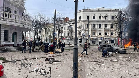 உக்ரைன் மீது ரஷியா தாக்குதல்: 4 போ் உயிரிழப்பு; 10 போ் காயம்