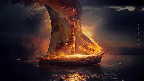 மண்டாடி பட போஸ்டர்.